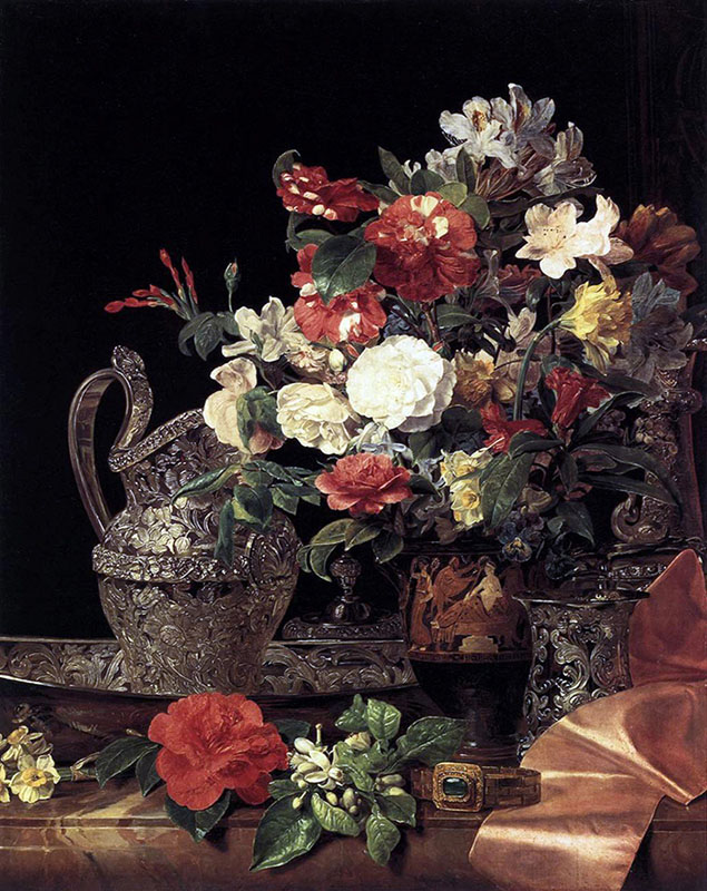 Bouquet in an Attic Bell Crater
